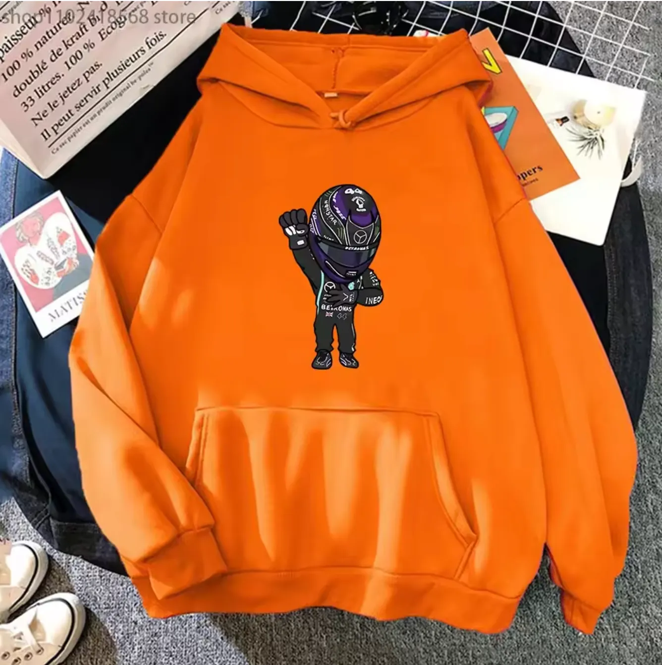 Podium Fist Hoodie in orange
