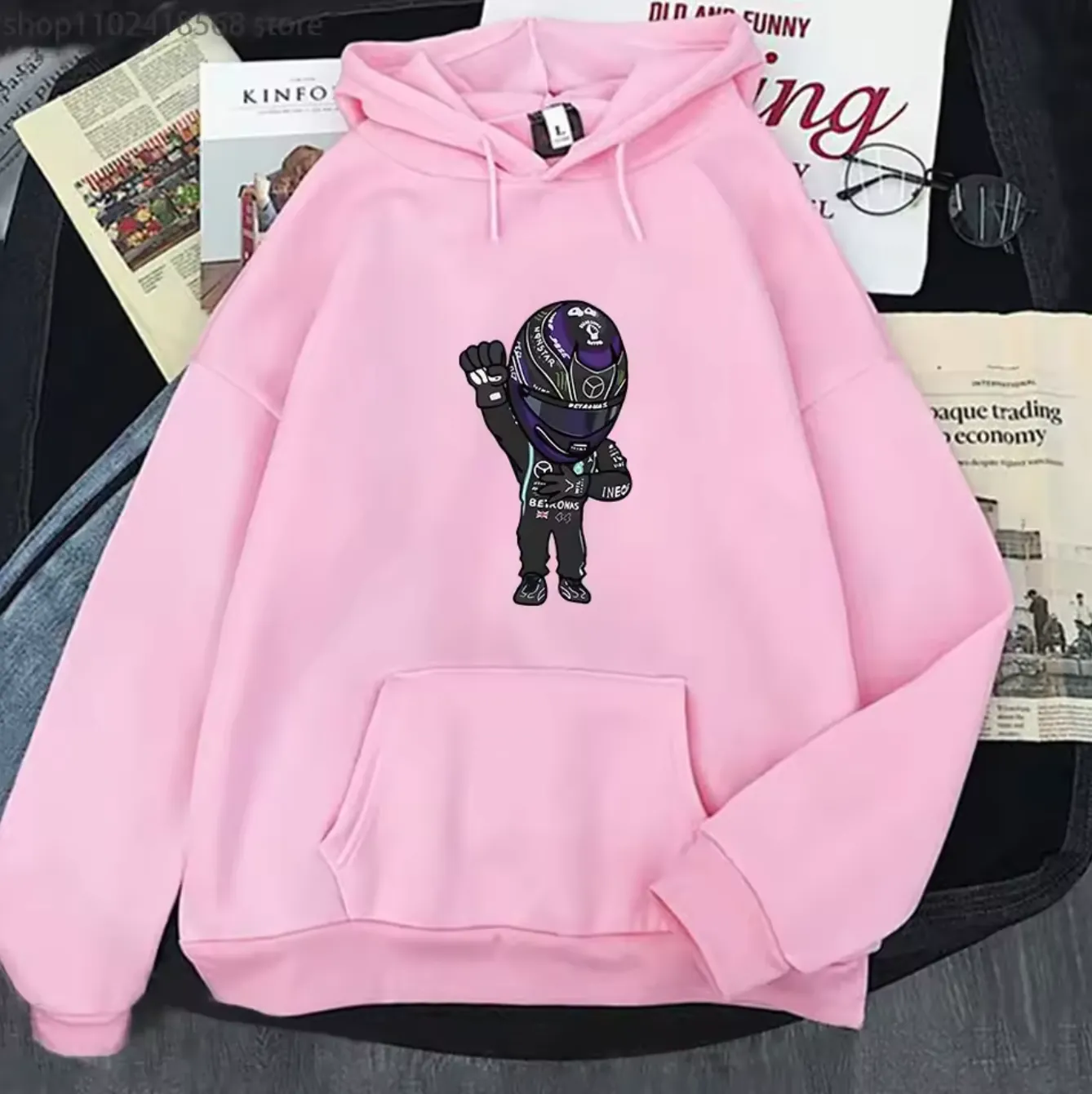 Podium Fist Hoodie in pink