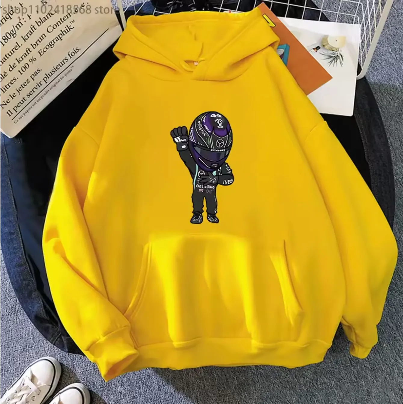 Podium Fist Hoodie in yellow