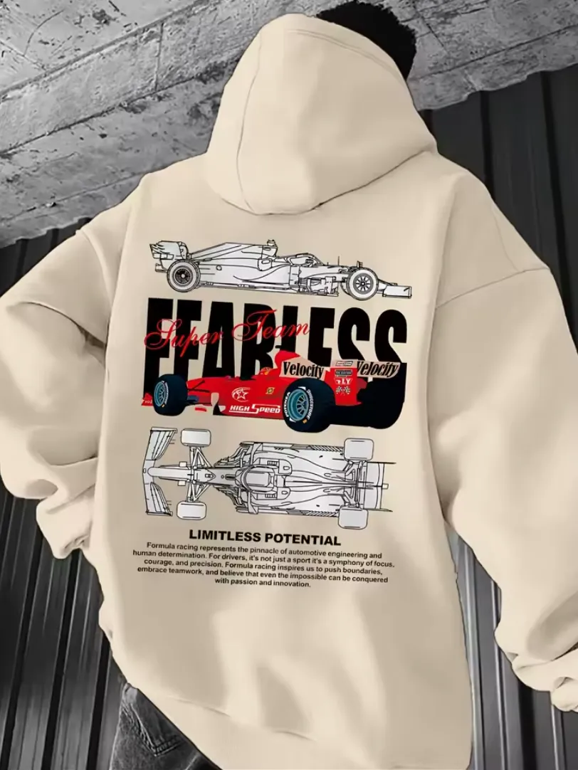 Fearless Super Team Hoodie in cream